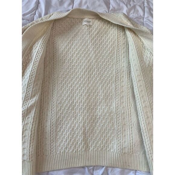 Sézane Women's Ivory Cable-Knit Cardigan Sweater‎ Size S - Picture 2 of 7